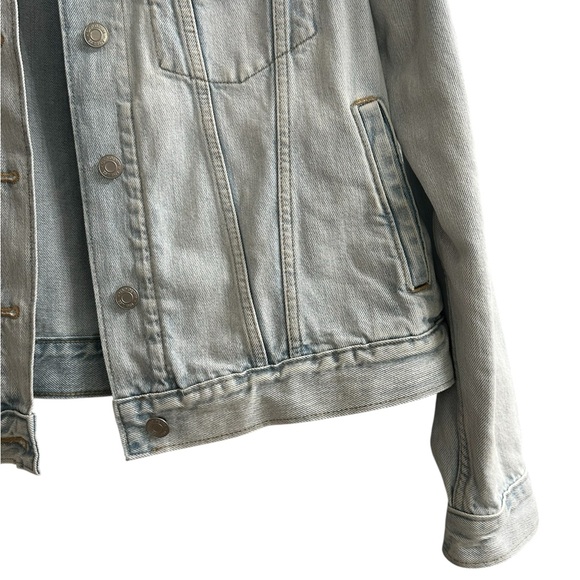 Gap Vintage Lt Wash Icon Denim Jacket 90s Trucker Jean Jacket Size XL - Picture 5 of 8